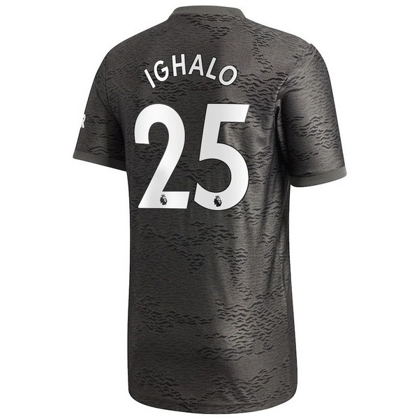 Trikot Manchester United NO.25 Ighalo Auswarts 2020-21 Schwarz Fussballtrikots Günstig